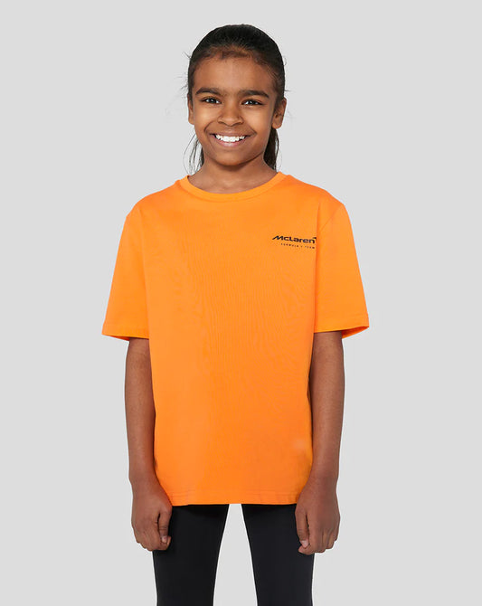 Junior McLaren Dynamic T-Shirt - Papaya